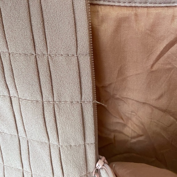 J. Crew Factory Pleated Chiffon Miniskirt in Blush - Picture 5 of 7